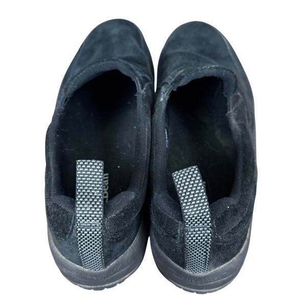 LL Bean Suede Leather Black Slip On Loafers Casual Shoes Round Toe Low Top 8 M - Picture 10 of 16
